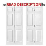 60x80 6-Panel MDF Barn Door. JUST HARDWARE TO HAN
