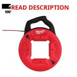 100 ft Polyester Fish Tape with Leader
