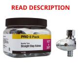1/2 in. Chrome Brass PEX Barb Stop Valve