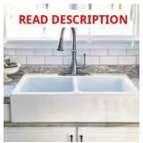 SINKOLOGY Parker Farmhouse Sink, 33.85x24.25