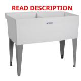 Utilatub 40x24x33 in. Floor Mount Tub White