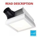 Roomside Ceiling Bath Exhaust Fan with LED