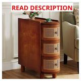 Kerlin Walnut Oak U-Shaped End Table(SEE PHOTO)