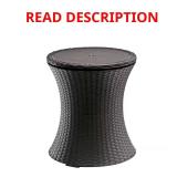 Cool Bar 7.5 Gal Resin Drink Cooler Table