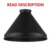 (3) 2-1/4 in. Fitter Matte Black Cone Shade