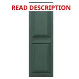 Raised Panel Exterior Shutters Forest Green bundl