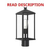 Cantley 18 in. 1 Light Matte Black Outdoor Lanter