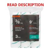 9 in. x 3/8 in. Microfiber Roller (3-Pack)