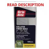 2 in. x 15-Gauge Electrogalvanized Nails 1000