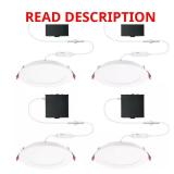 Pro Value Series LED 6in Round Adj Light 4-Pk