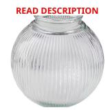 3-1/4 in. Fitter Prism Glass Globe Shade