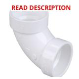 4 in. PVC DWV 90-Degree Hub x Hub Elbow Fitting
