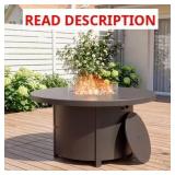 ALAULM 48in Gas Fire Pit Table 40k BTU
