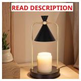 11.8 in. Black & Gold Candle Warmer Lamp
