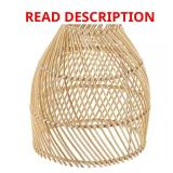 2-1/4 in. Fitter Bamboo Dome Pendant Shade