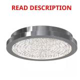 Glam 13.5" 1-Light Chrome LED Flush Mount