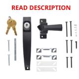 Wright Products Keyed Push Button Latch, Black