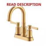 Hoyt 4-in Centerset Faucet, Brushed Gold