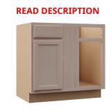 Hampton 36x34.5x24 in. Corner Cabinet, Beech