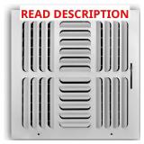12 in. x 12 in. 4-Way Register White