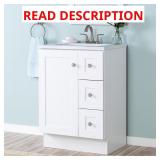 Glacier Bay 25" Bath Vanity w/ Marble Top