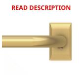 (2) 36-72 in Adjustable 1 in. Gold Curtain Rod