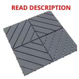 Outdoor PVC Interlocking Tiles, Gray