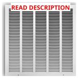 20 in. x 20 in. Steel Return Air Grille White