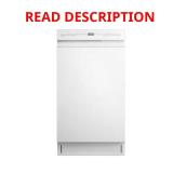 Midea 18" Built-In Dishwasher, White