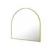 HOMLUX Arched Wall Mirror 32x34 in Gold