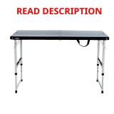 Lifetime 48 in Rectangle Black Resin Table