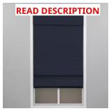 Navy Cordless Blackout Roman Shade unknown sizing