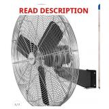 Comfort Zone 30" Industrial Wall Fan (Oscillating