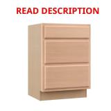 Hampton Bay 24-in Recessed Cabinet, 3 Drawers