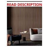 Art3D Walnut Wood Slat Panels, MDF