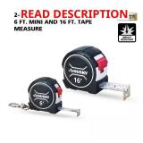 2 Pack 6 and 16 ft. Tape Measure