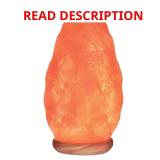 Ionic Natural Crystal Salt Lamp, 5-7 lbs