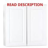 Hampton Bay 30 in. Wall Cabinet, Satin White