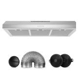 36 in. 600 CFM Convertible Range Hood