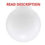 White Opal Glass Globe Flush Mount Shade