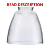 5.12 in. Clear Glass Bell Pendant Shade