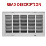 24 in. x 12 in. Steel Return Air Grille White