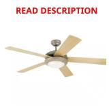 Comet 52-in LED Brushed Pewter Fan
