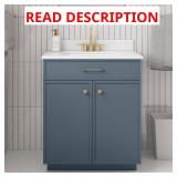Marcotec 30" Slate Bath Vanity with Stone Top