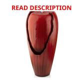 33 in. Tall Water Jar Fountain with LED Red