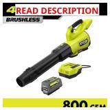 40V Brushless Leaf Blower (MISSING BATTERY & CHAR