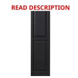 15x59 Raised Panel Shutters Pair Black