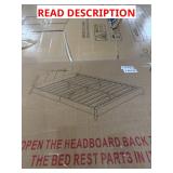 Queen bed frame missing headboard