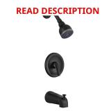 Aragon Single-Handle Tub/Shower Faucet Black