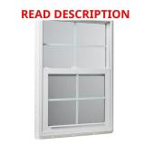 Single Hung Vinyl Window White Grids